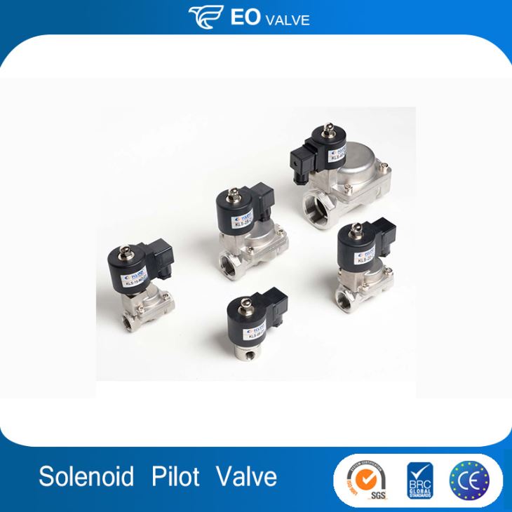 KLS Series Stainless 2/2 Way Pilot Acting High Pressure Solenoid Valve